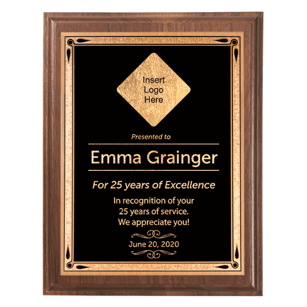 Career Recognition 5 x 7 Walnut Plaque Career Recognition 5 x 7 Walnut Plaque