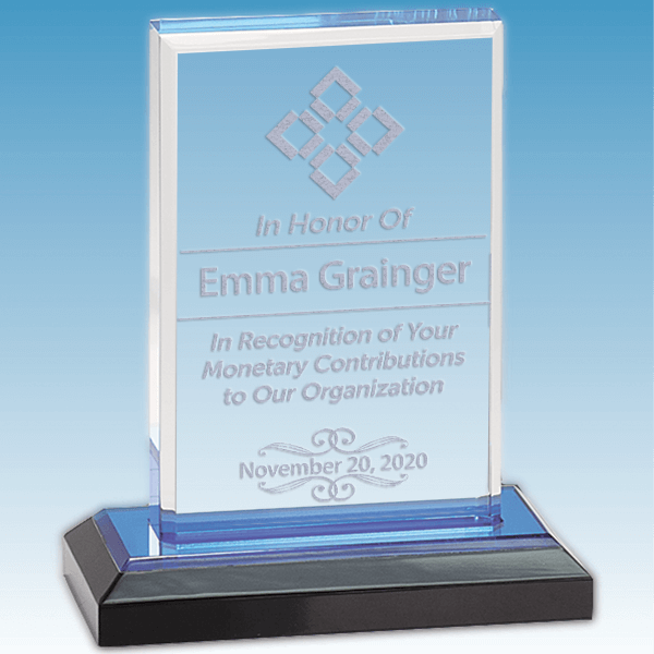 Donor Recognition Straight Bevel Acrylic Award Donor Recognition Straight Bevel Acrylic Award