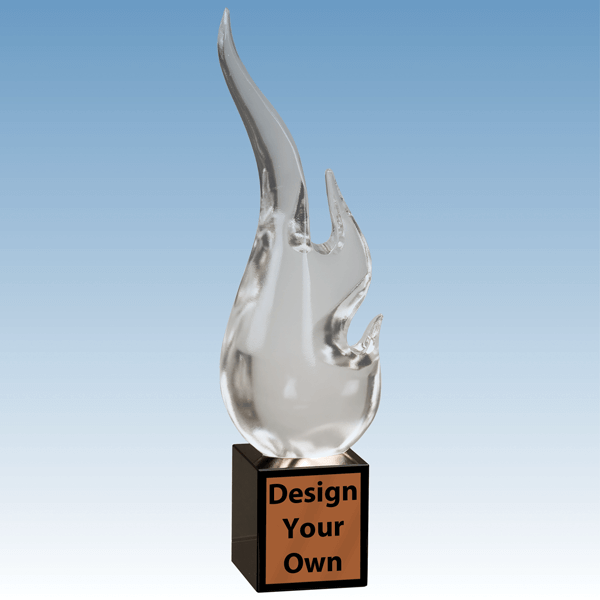 Flame Sculpture Crystal Award Flame Sculpture Crystal Award