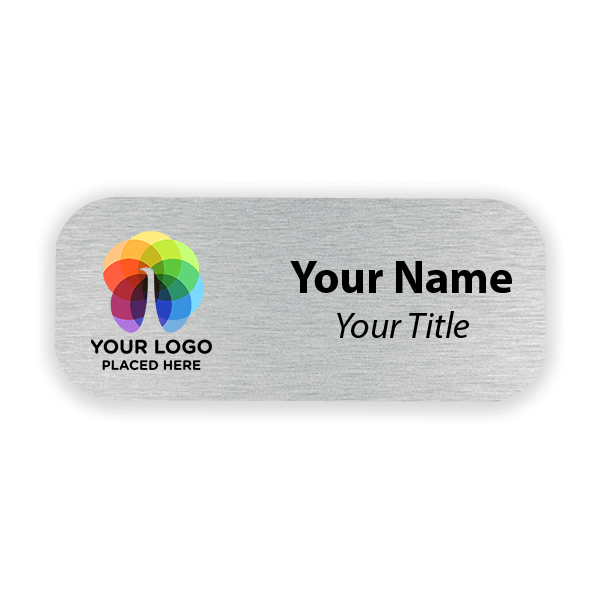 Full Color Custom Name Tag - 1.25" x 3" Full Color Custom Name Tag - 1.25" x 3"