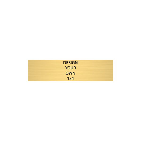 Horizontal Engraved Heavy Brass Signs 1" x 4" Horizontal Engraved Heavy Brass Signs 1" x 4"