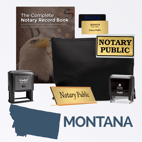 Montana Deluxe Notary Kit, Stamp & Supplies Corp Connect