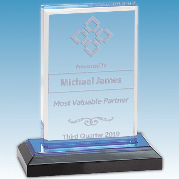 Most Valuable Person Straight Bevel Acrylic Award Most Valuable Person Straight Bevel Acrylic Award