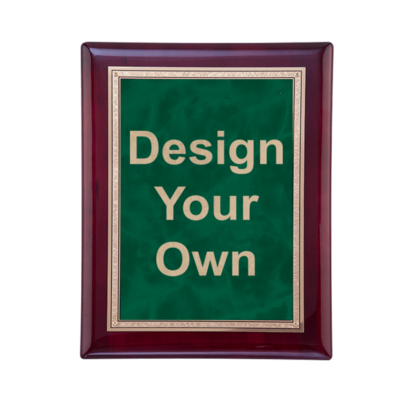 Rosewood and Emerald 7" x 9" Wall Plaque Rosewood and Emerald 7" x 9" Wall Plaque