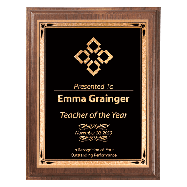 Scholastic Teacher 5 x 7 Walnut Plaque Scholastic Teacher 5 x 7 Walnut Plaque