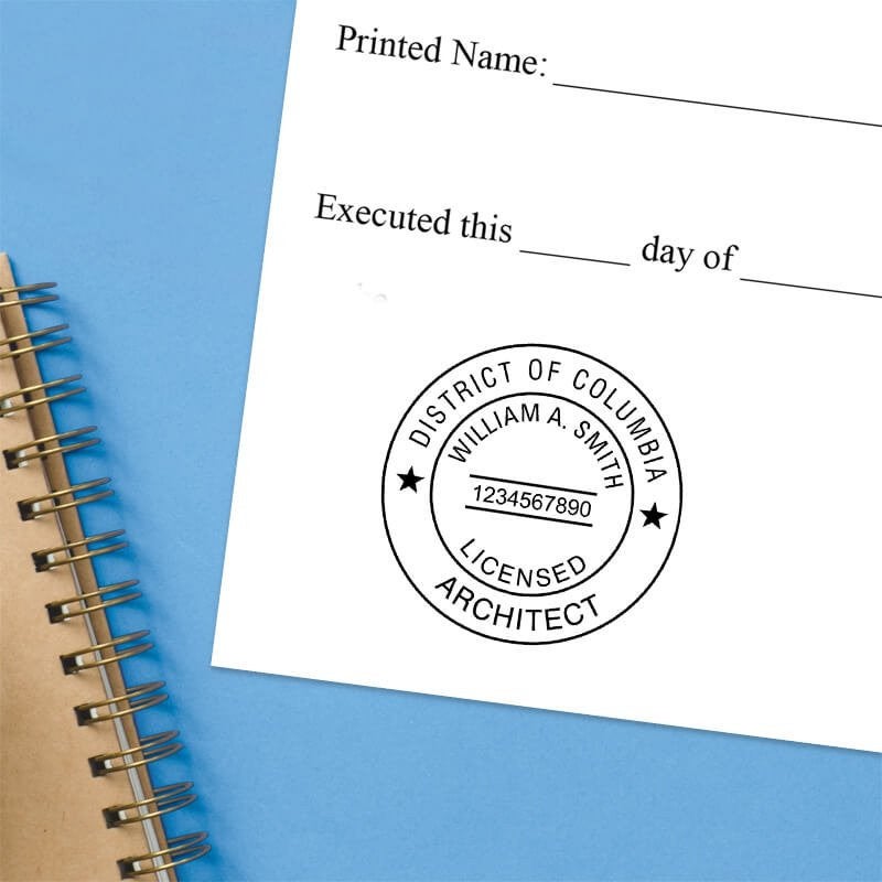 District of Columbia Architect Seal Imprint