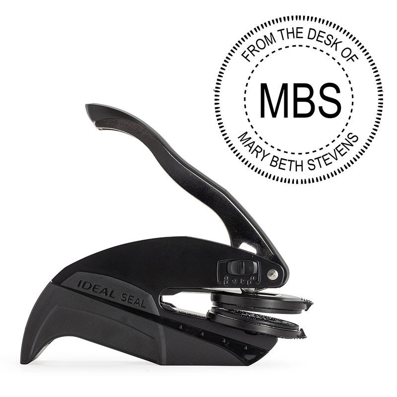 Custom Initial Embosser Impression and Embosser Body