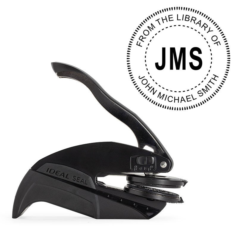 Personalized Book Embosser Imprint Example