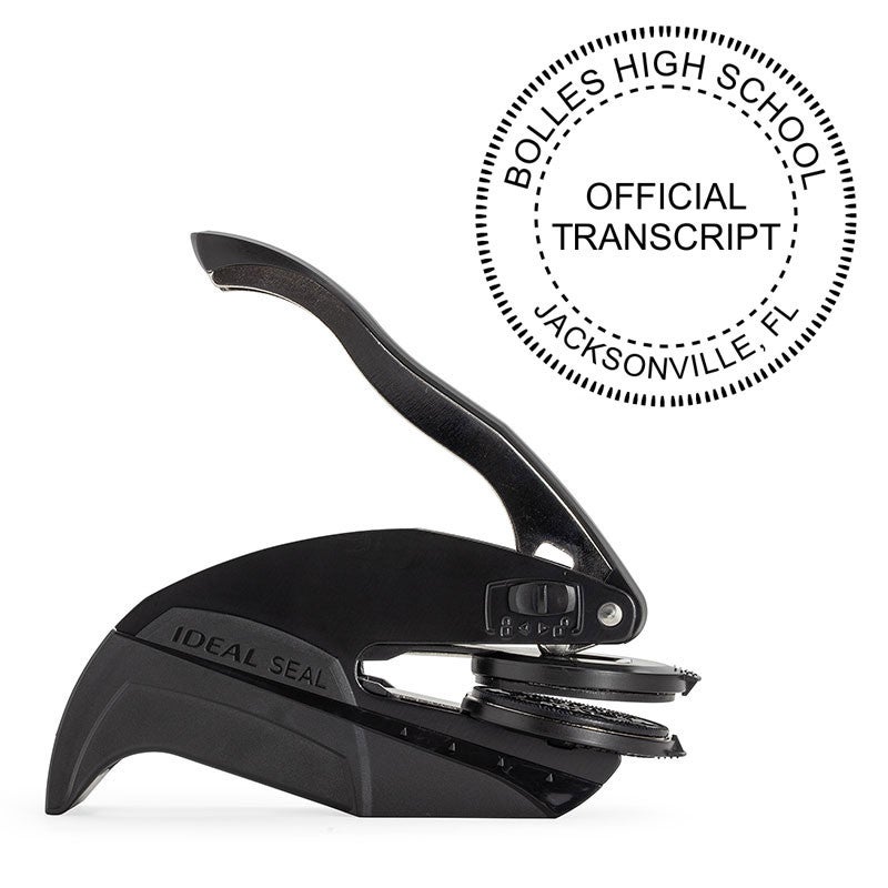 Official Transcript Embosser Seal and Impression