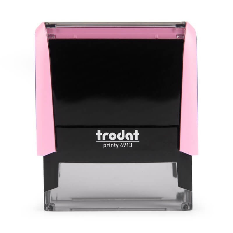Front View of the New Mexico Pink Rectangle Notary Stamp