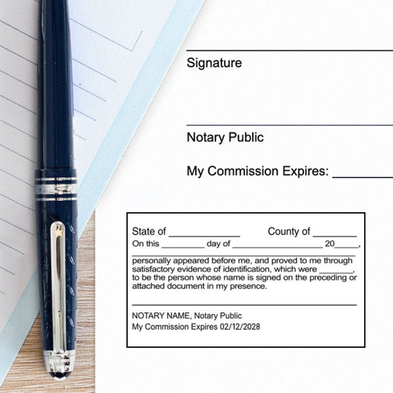 Signature Witness Notary Stamp Lifestyle Image