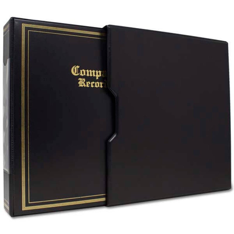 Black D-Ring Binder with Slip Case