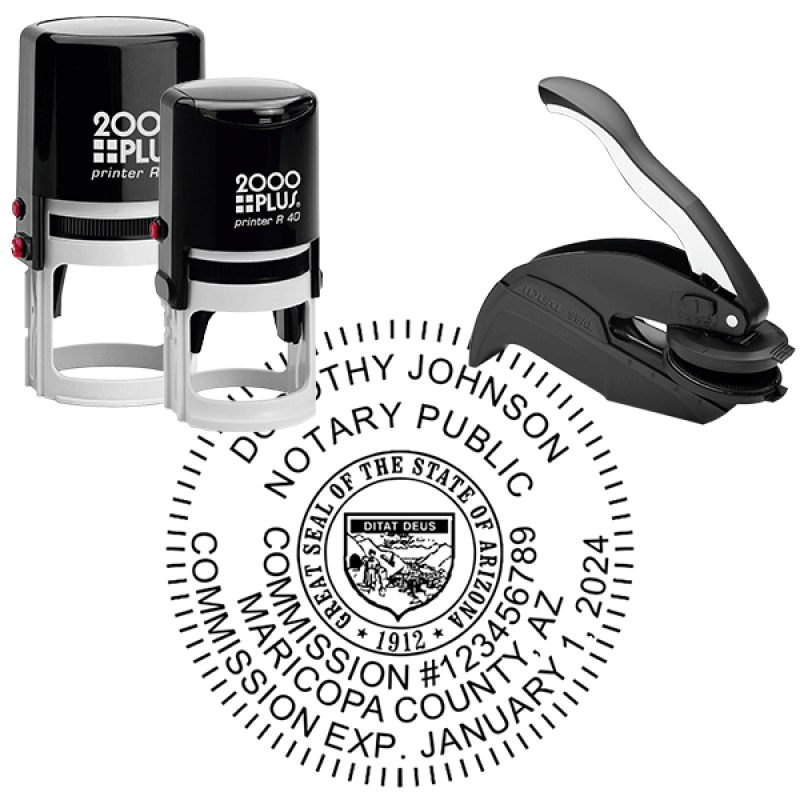 Arizona Notary - Round Stamp