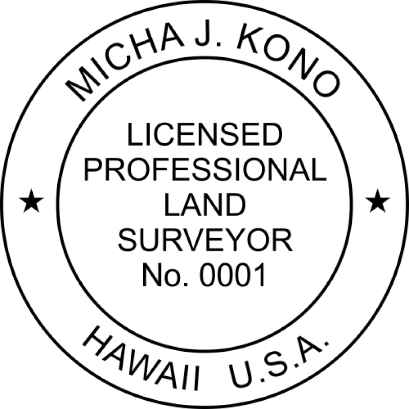 State of Hawaii Land Surveyor