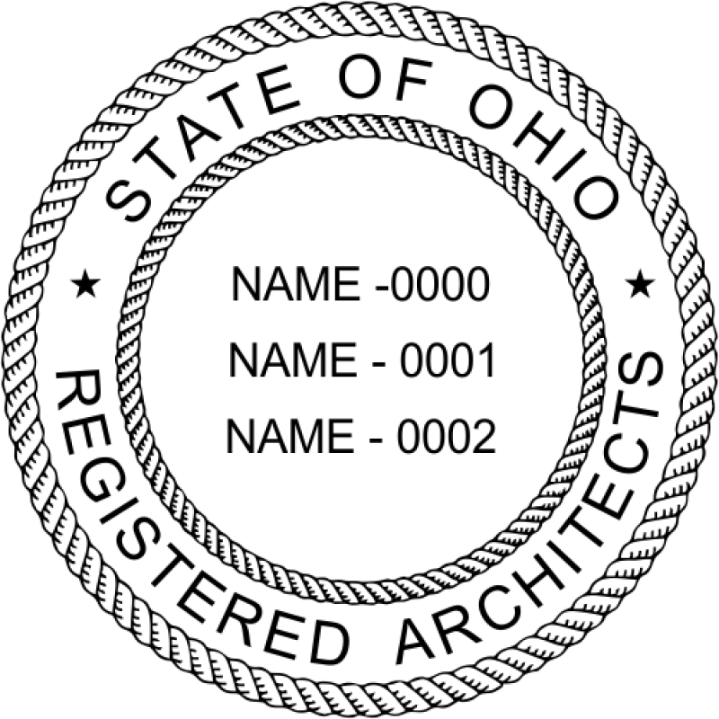 State of Ohio Architect Three Names