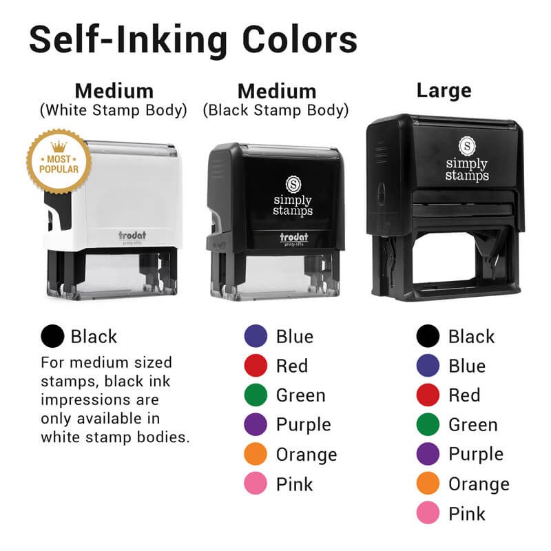 Self-Inking Colors of Ink