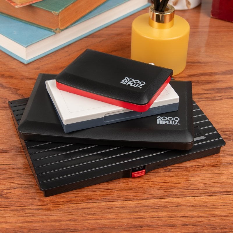 All Ink Pad Sizes Stacked On Top of Each Other