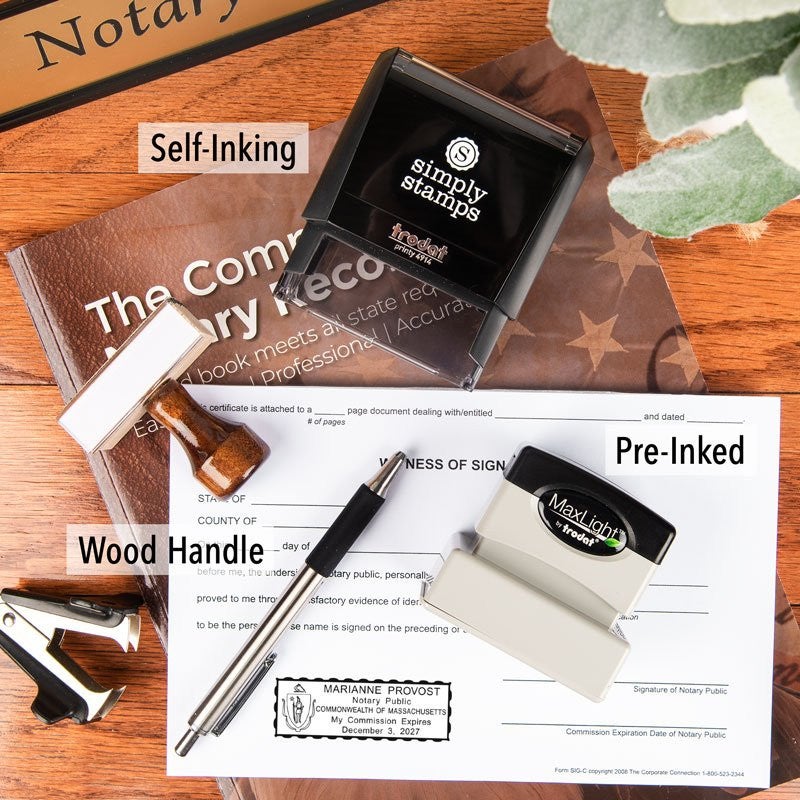 Self-Inking, Pre-Inked, and Wood Handle Stamp Bodies
