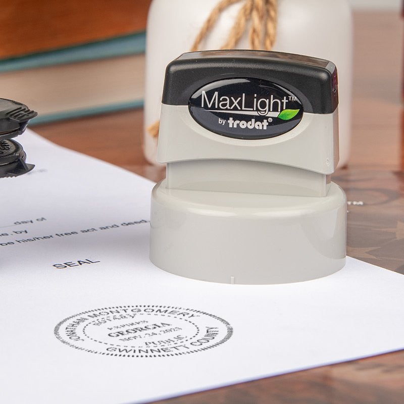 Pre-Inked Stamp Body and Impression