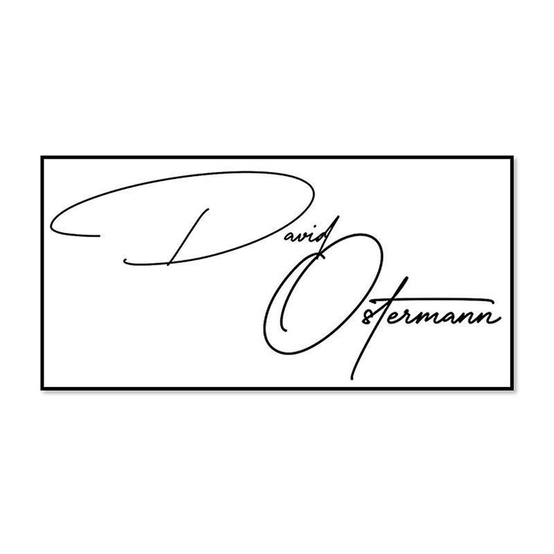 The impression only on the Pre-Inked Signature Stamp Using the MaxLight MAX-115S by Trodat