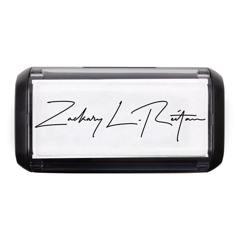 Overhead view of the Large Signature Stamp on the Trodat Printy 4914 Stamp Body