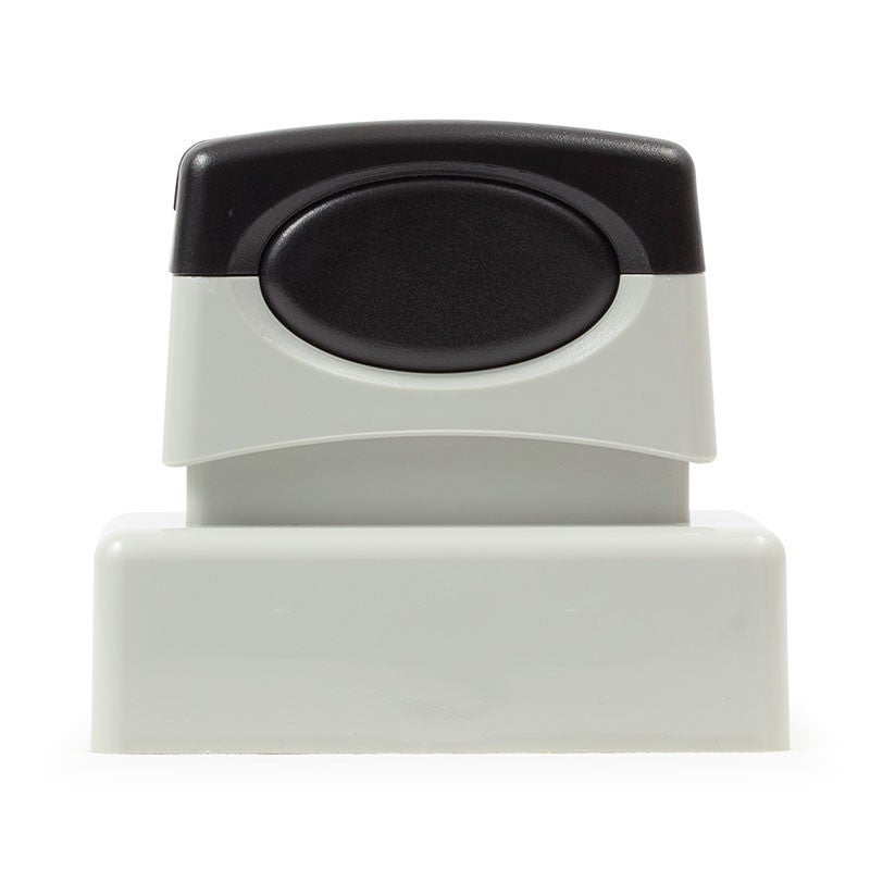 Rear view of Pre-Inked Signature Stamp Using the MaxLight MAX-115S by Trodat