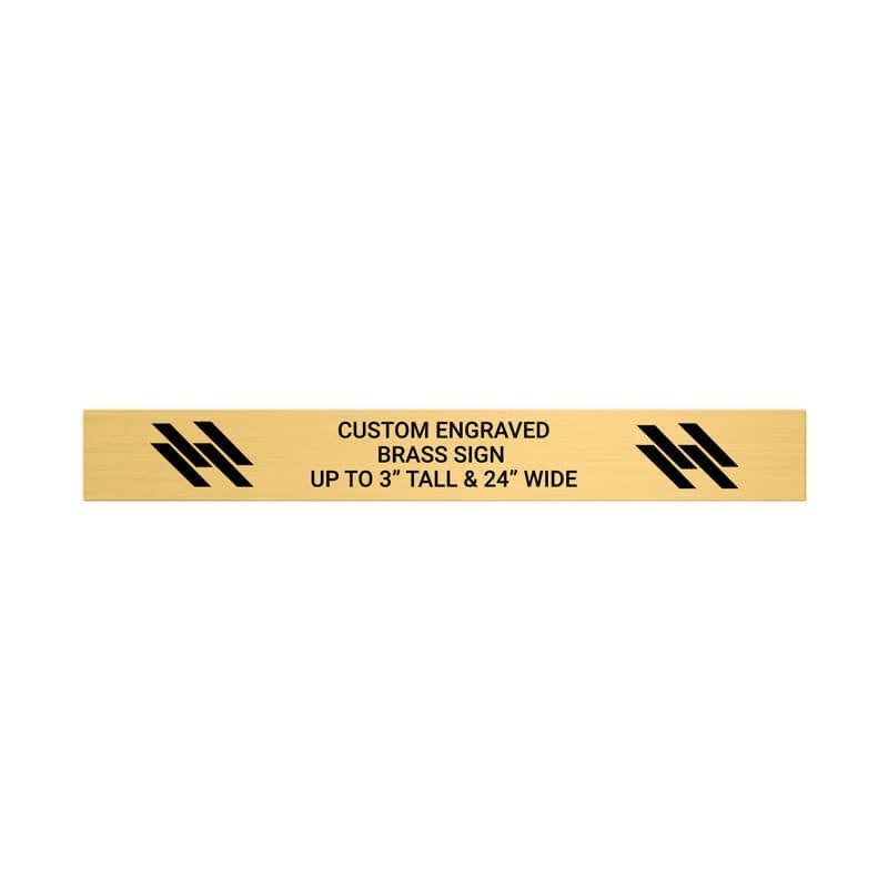 Custom Engraved Brass Sign Up to 3 Inches Tall