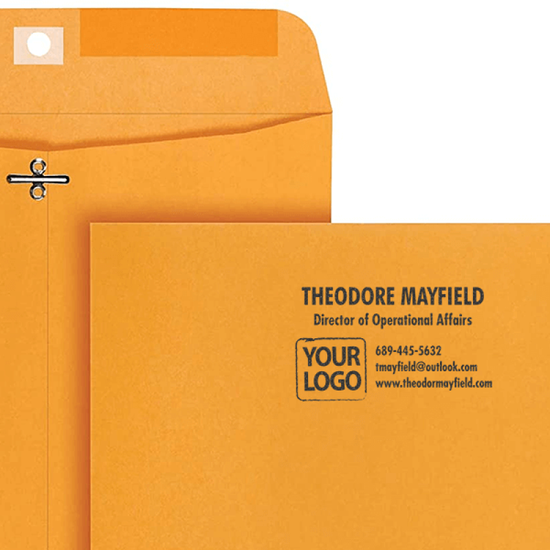 Custom Sans Serif 5 Line Professional Stamp with Logo Lifestyle