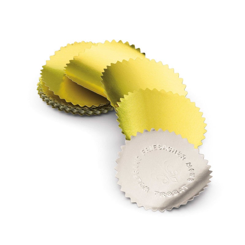 50 Gold Embossing Foil Stickers - Large