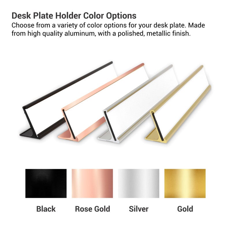 Choose Your Desk Plate Holder Infographic