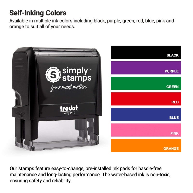 Ink Colors for the Oregon notary stamp 