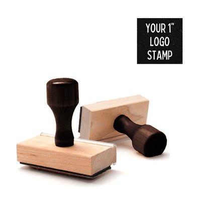 1 inch custom logo stamp
