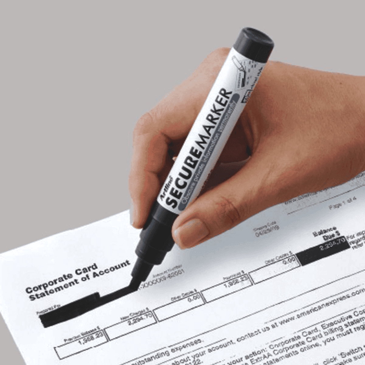 Identity Protection Secure Marker Being Used