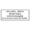 Delaware Notary Rectangle Stamp Seal