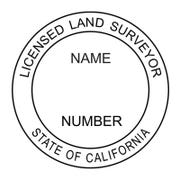 State of California Land Surveyor Seal