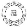 A close-up on the State of Ohio Engineer Stamp Seal design