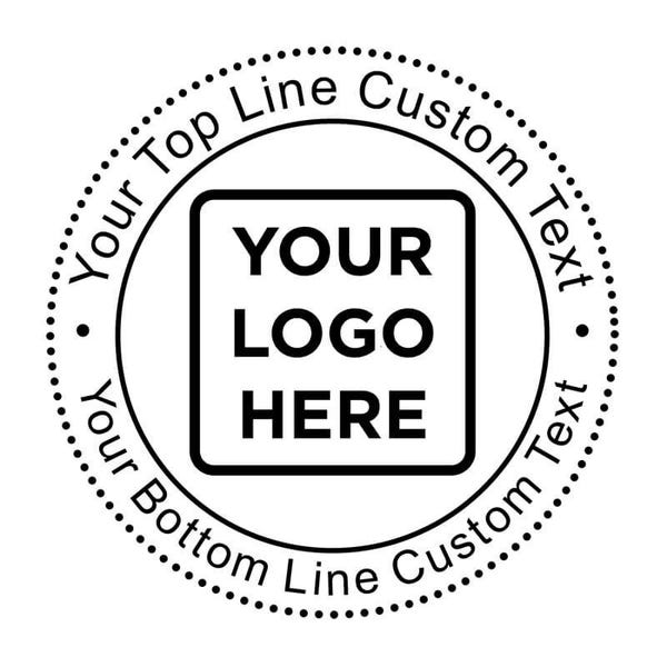 Custom Round Rubber Logo Stamp
