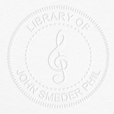 Treble Clef Book Embosser - alternate view