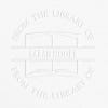 Example of From the Library Book Name Embosser Impression on Grey Background