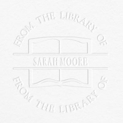 Custom Book Embosser - From the Library Of - alternate view
