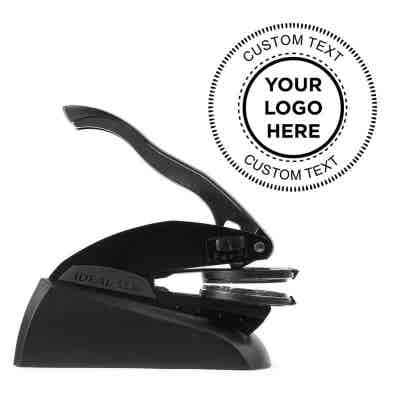 Custom Text Logo Embosser Seal - alternate view