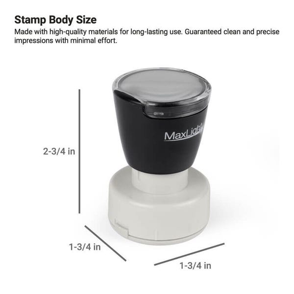 MaxLight Custom MAX-495Z Pre-Inked Stamp