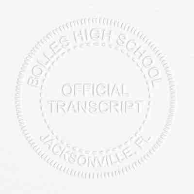Official Transcript Embosser Seal - alternate view