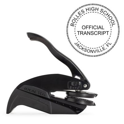 Official Transcript Embosser Seal and Impression