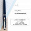 Colorado Notary Pink Stamp - Rectangle Impression on Paper