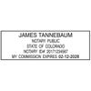 Colorado Notary Pink Stamp - Rectangle Impression