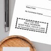 Example of Illinois Notary Pink Stamp Impression on Paper