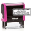 Illinois Notary Pink Stamp - Rectangle