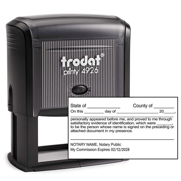 Signature Witness Notary Stamp