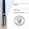 Example of California Notary Round Seal Embosser Impression